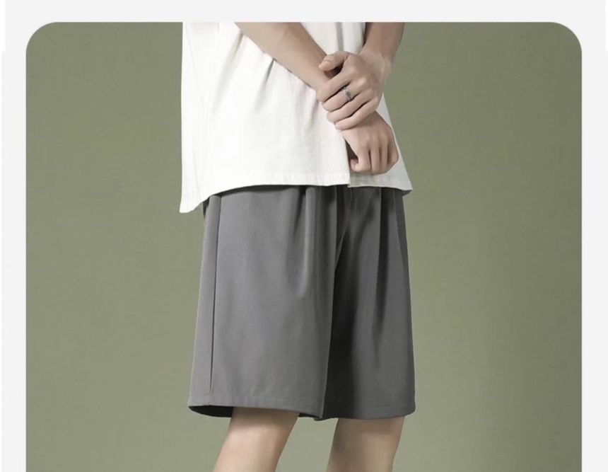 Wewewow - Mid Rise Plain Shorts