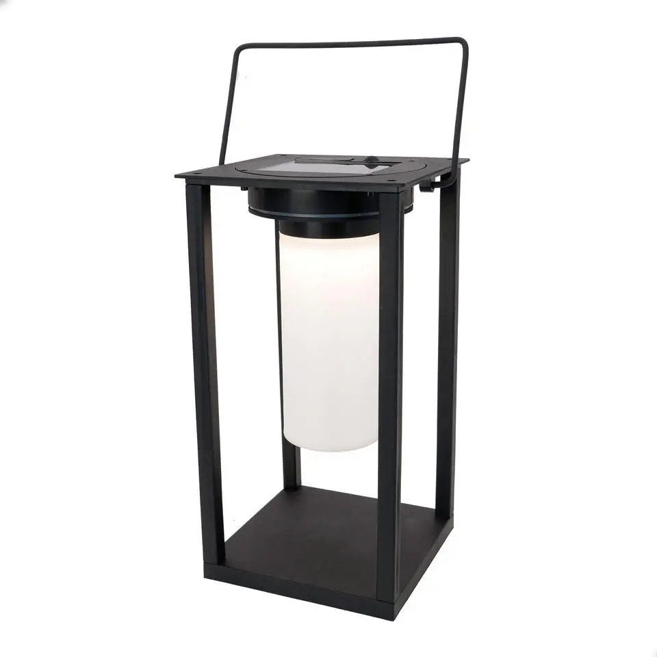 EGLO Usigni Solar Tafellamp - 28 cm - Zwart/Wit