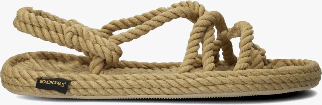 BOHONOMAD beige bohonomad sandalen ibiza flat