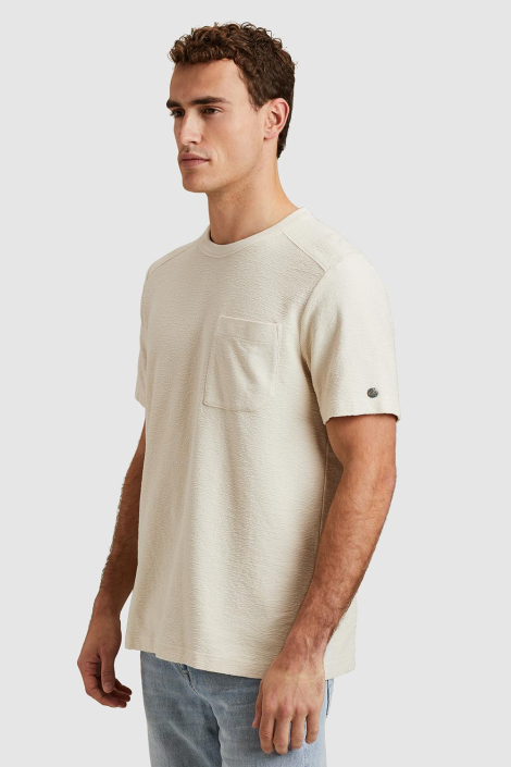 Cast Iron ecru heren t-shirt