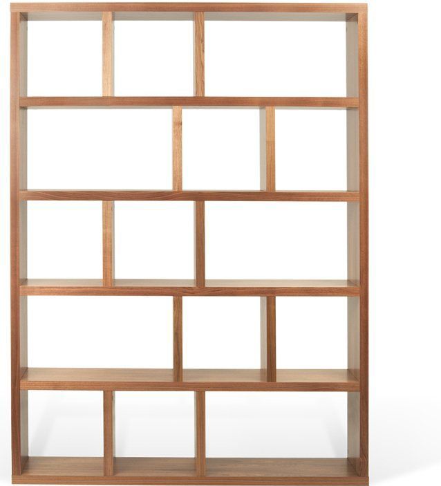 Walnoot - Roomdivider - Bruin - 15 Vakken - 150x34x198cm