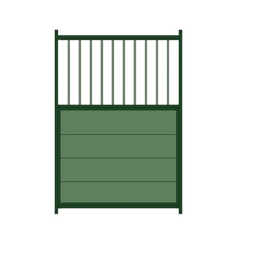 Painel misto laqueado para canil, cor verde