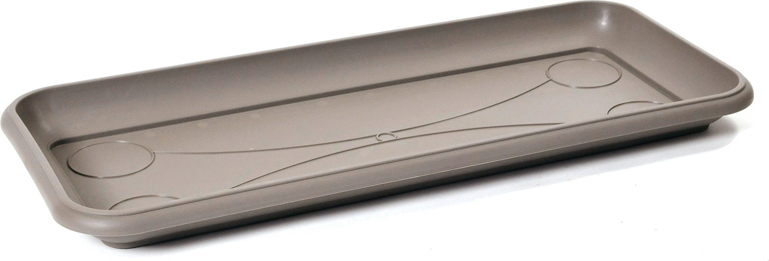 Mega Collections schotel voor balkonbak Linea taupe 76 x 34 x 6 cm