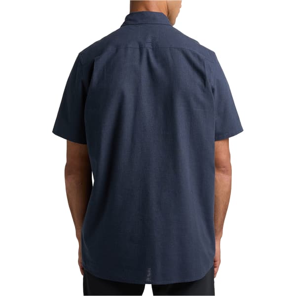 Chemise randonnée HAGLÖFS HAGLOFS CURIOUS HEMP SS SHIRT TARN BLUE