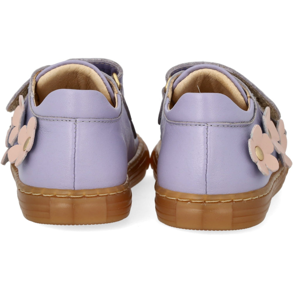 Køb Angulus Amethyst/Rosebud Begynder Sneaker Med Blomsterapplikationer