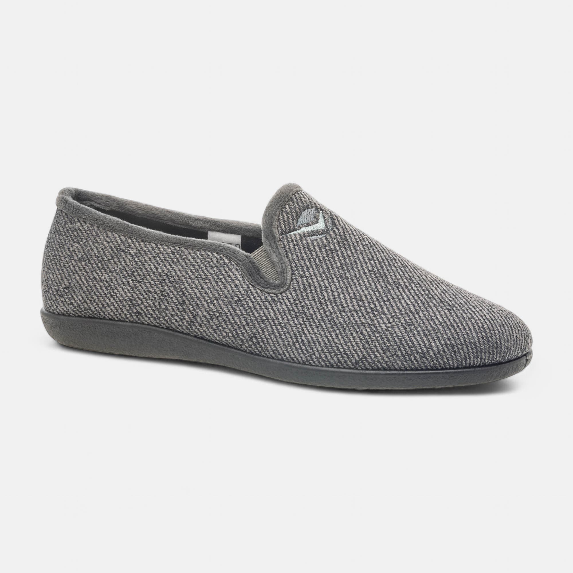 Pantoufles pieds sensibles Homme gris