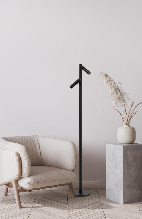 Lucide Antrim 2 vloerlamp LED oplaadbaar IP54 zwart