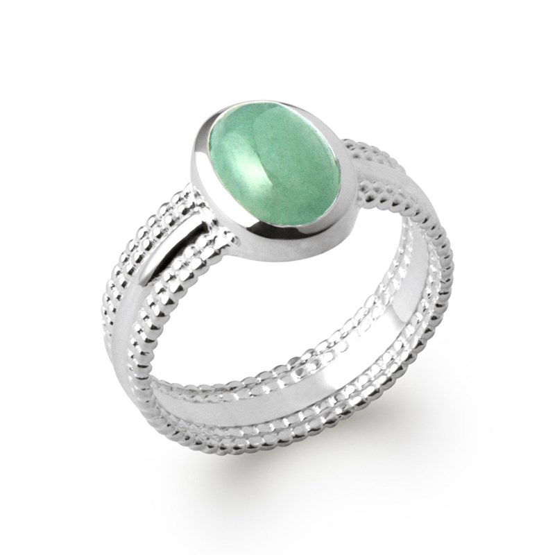 Bague Femme - Argent 925 - Aventurine