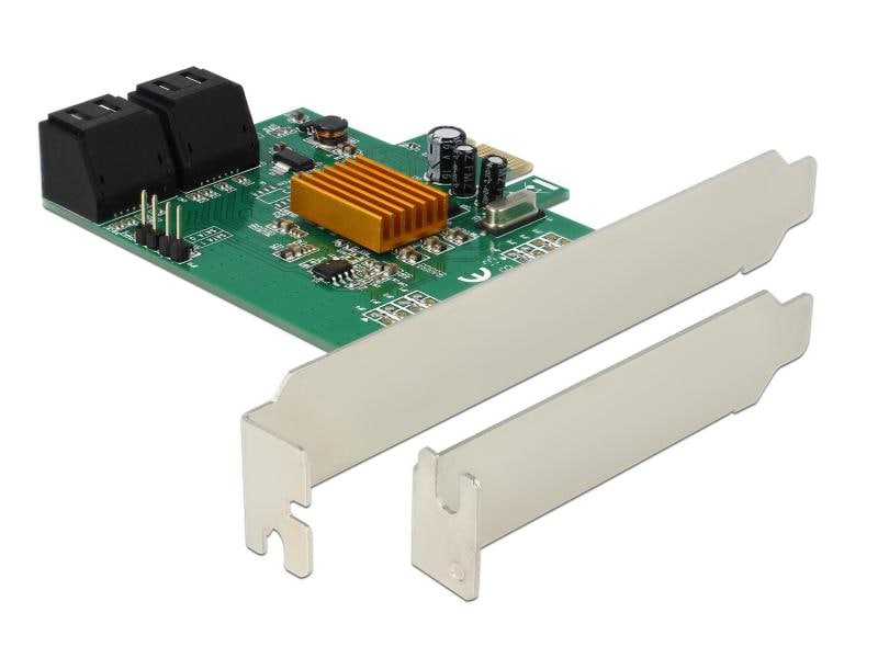 Delock SATA-Controller PCI-Ex1- 4x SATA Marvell 88SE9215 Ch Delock 4 Port SATA PCI Express Karte