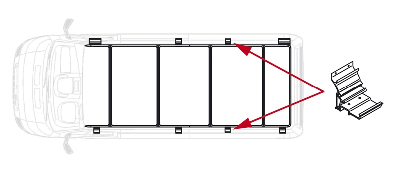 Kit ROOF-RAIL Ducato Extra