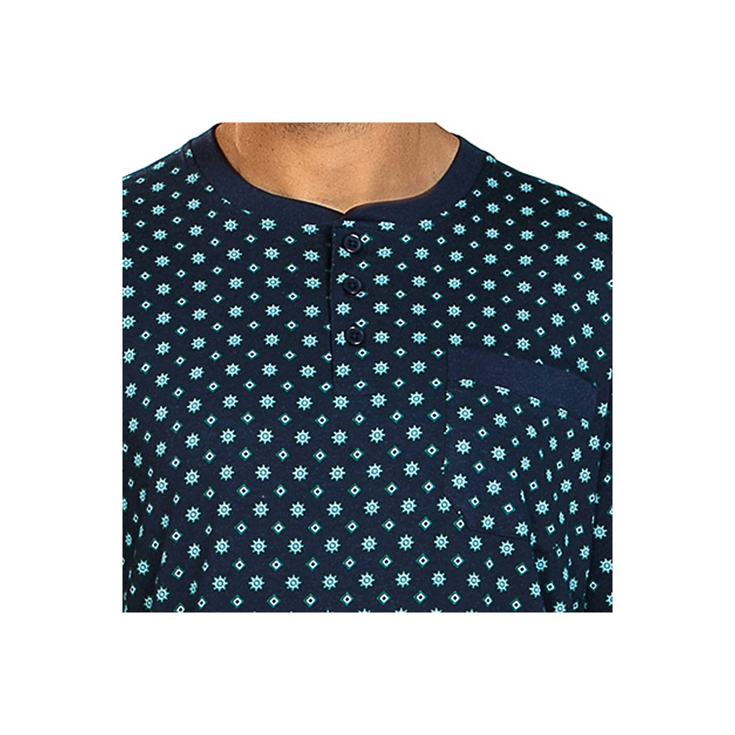 Comte Single-Jersey Herren-Nachthemd