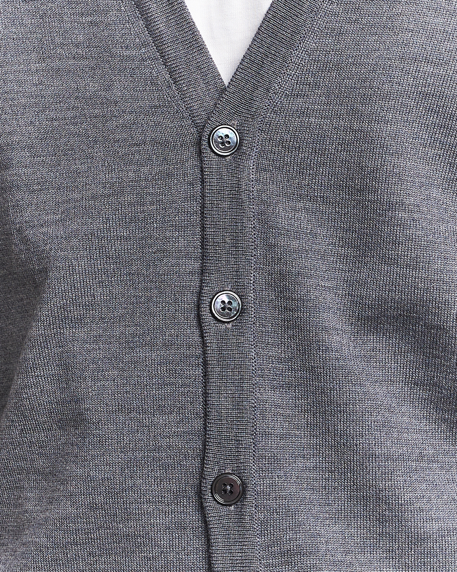 Stenströms Merino Cardigan Grey