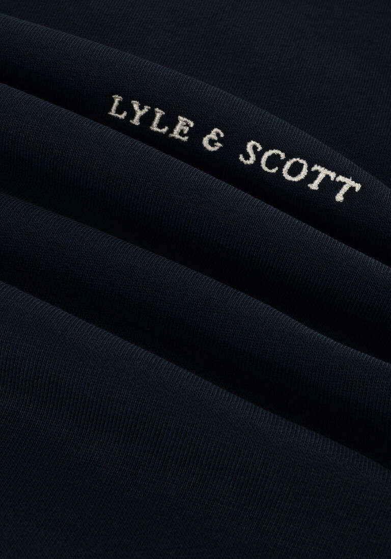 LYLE & SCOTT donkerblauwe lyle & scott sweater embroidered crew neck sweatshirt
