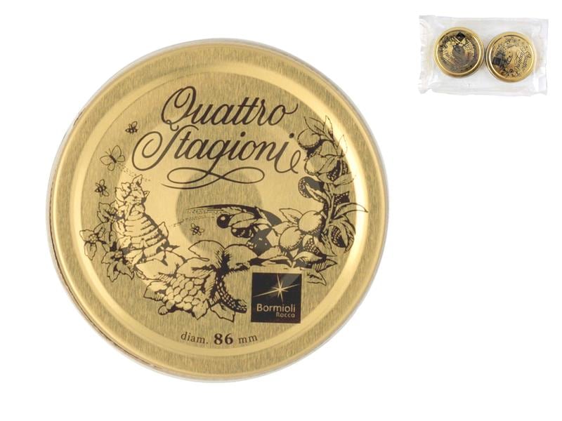 Bormioli Rocco Deckel für Einmachglas Quattro Stagioni 1 l Deckel Set für Einmachgläser