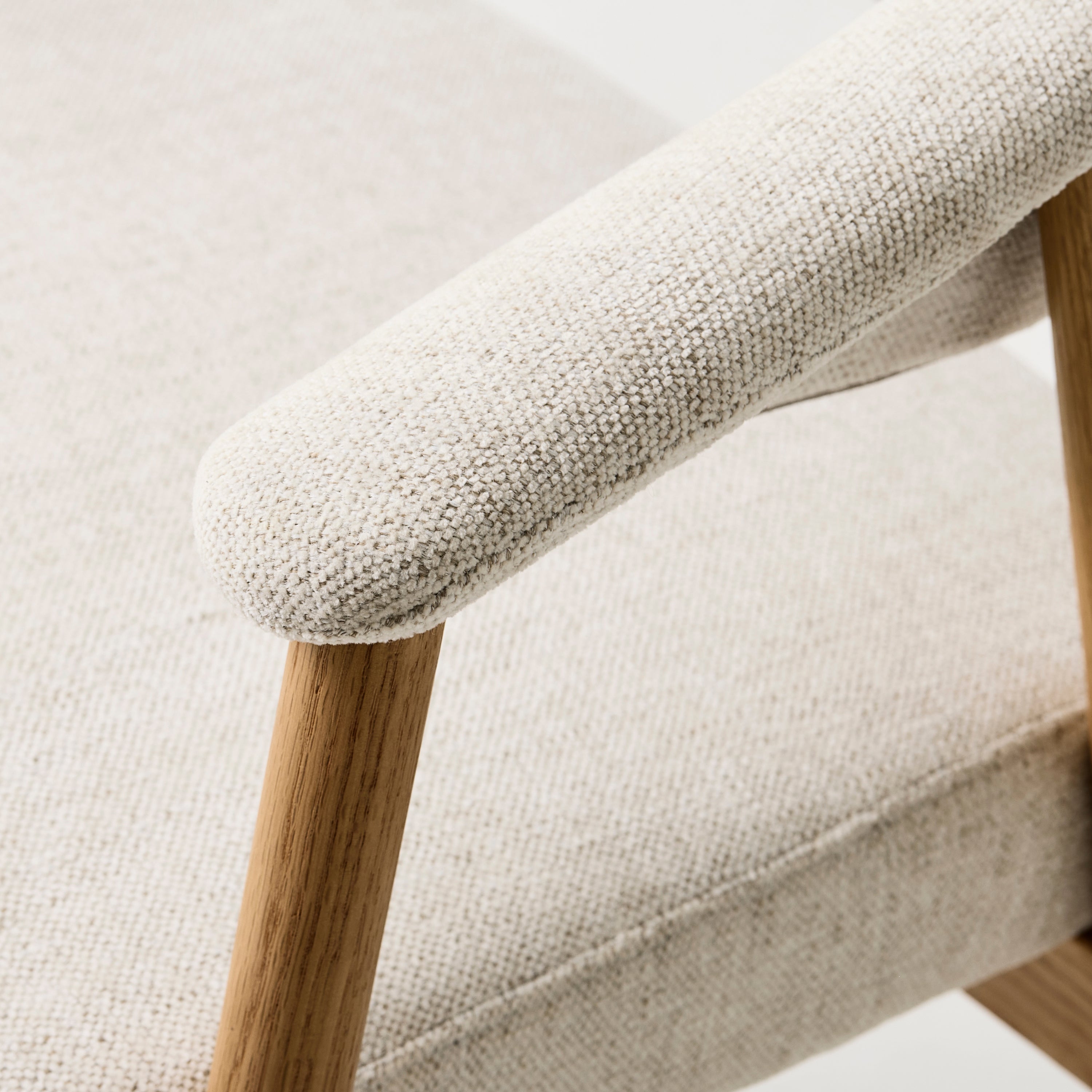by fonQ Pucca Eetkamerstoel - Licht Eiken - Beige