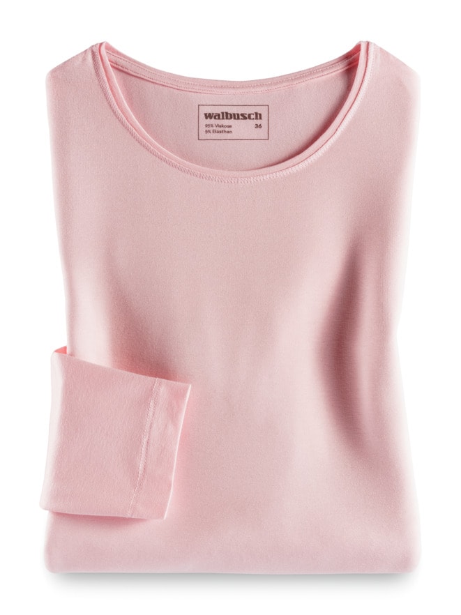 Viskose-Shirt Langarm