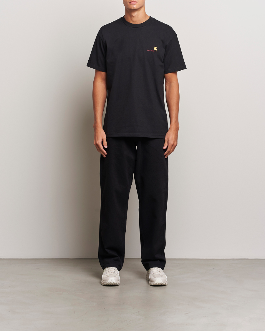 Carhartt WIP American Script Short Sleeve T-Shirt Black