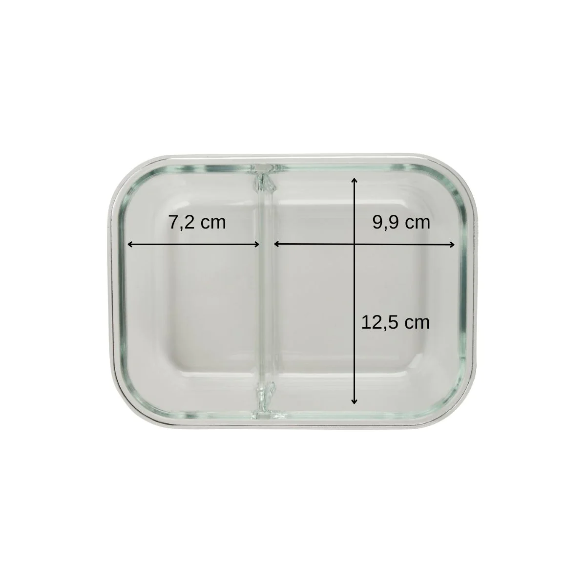 Boîte à repas en verre avec deux compartiments 1000 ml Move Fackelmann