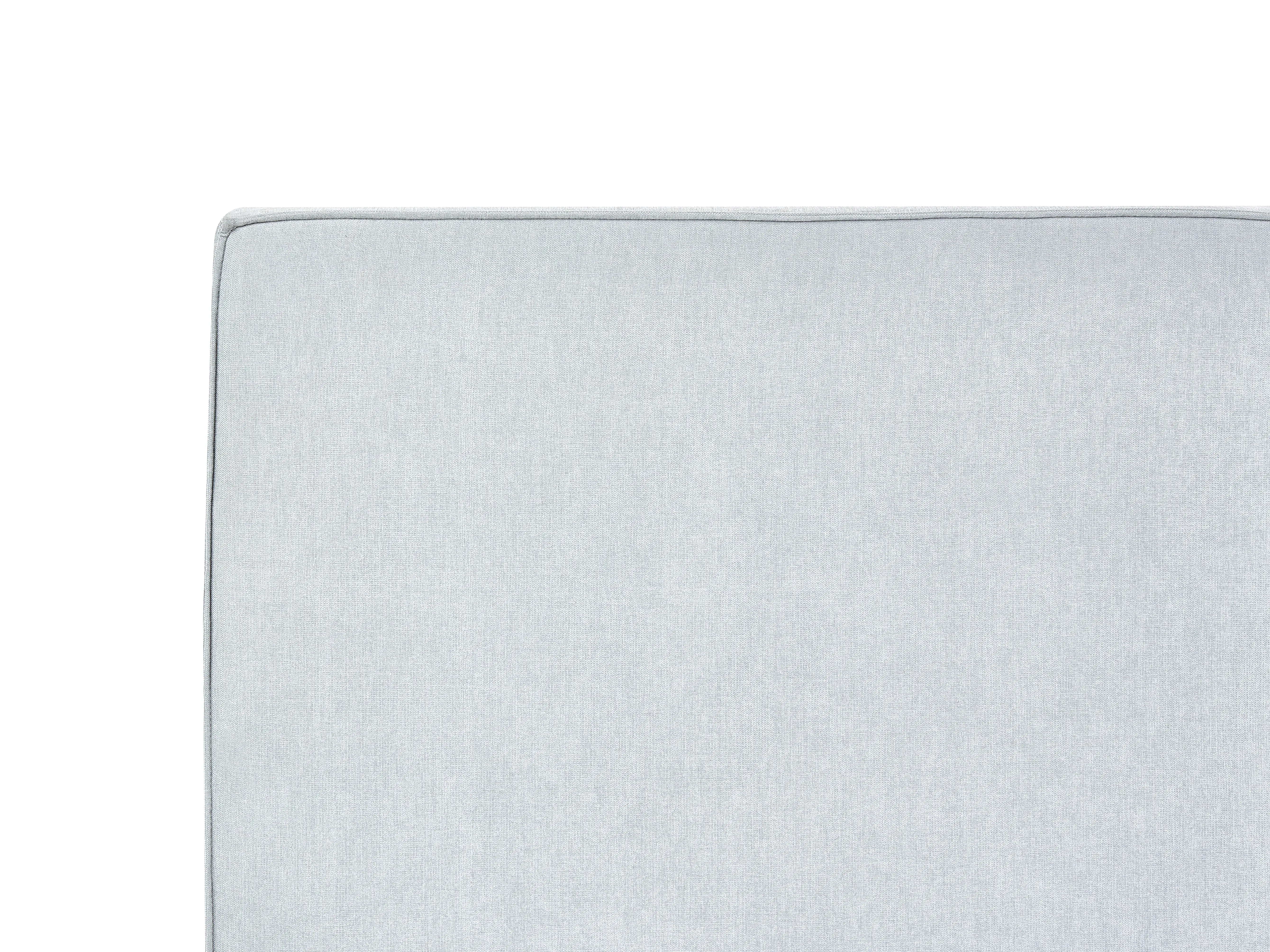 Bed met opbergruimte Chenille MOISSAC 180 x 200 cm Lichtblauw