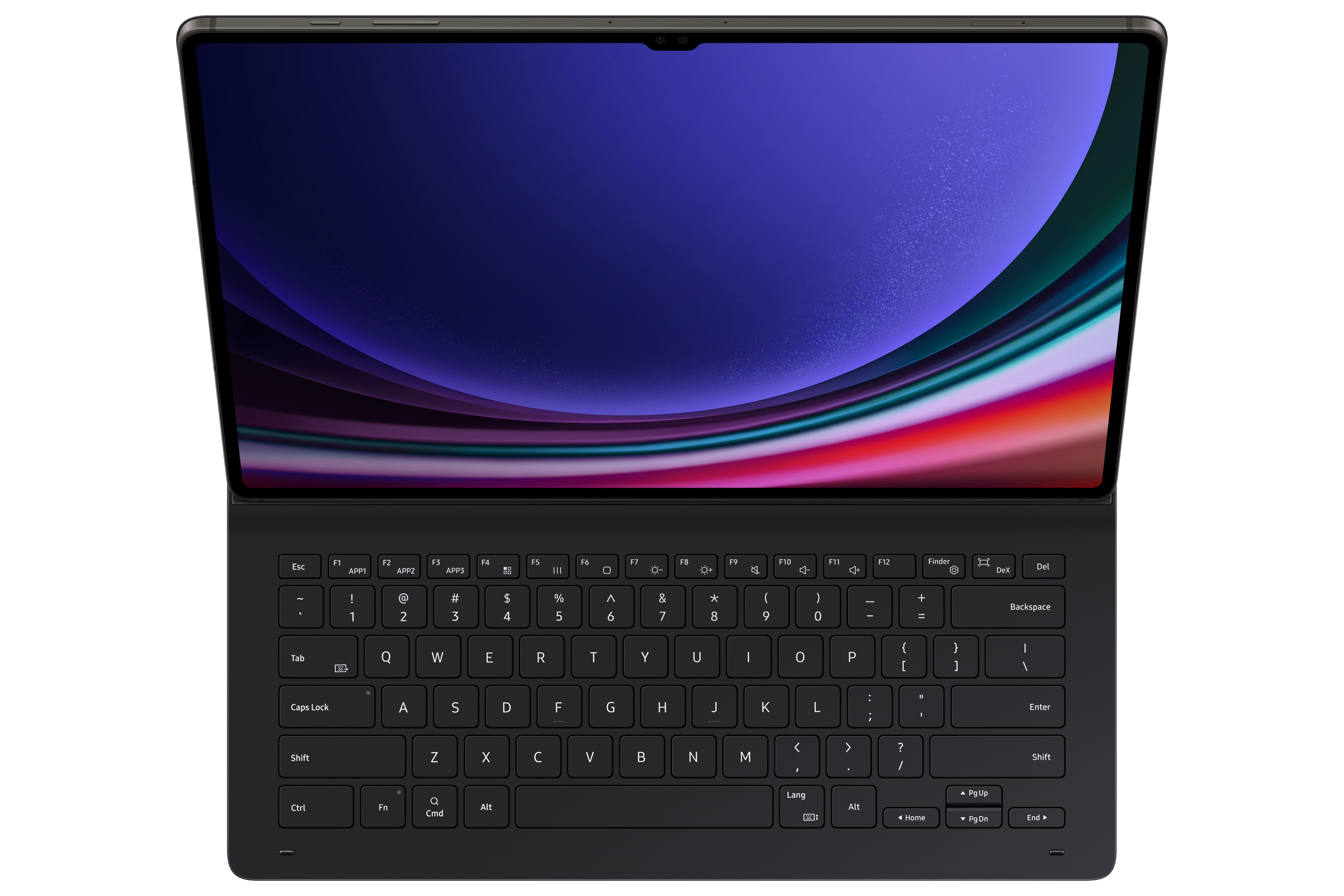 Galaxy Tab S9 Ultra Keyboard Slim Tastatur Case (CH Layout) Book Cover Hülle (EF-DX910BBEGSW) - Schwarz