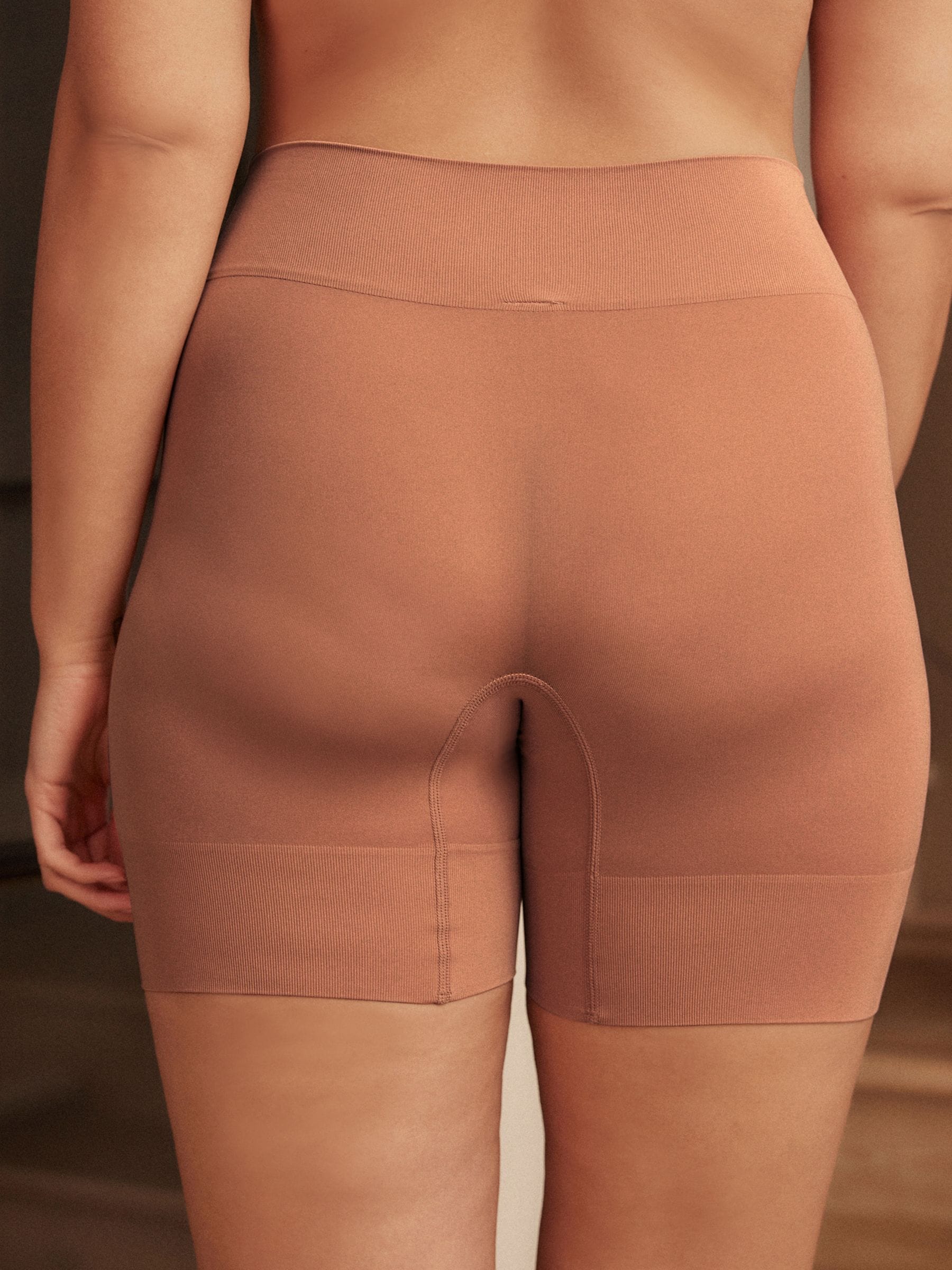 Caramel-nude - Verpakking van 2 naadloze irritatiewerende shorts