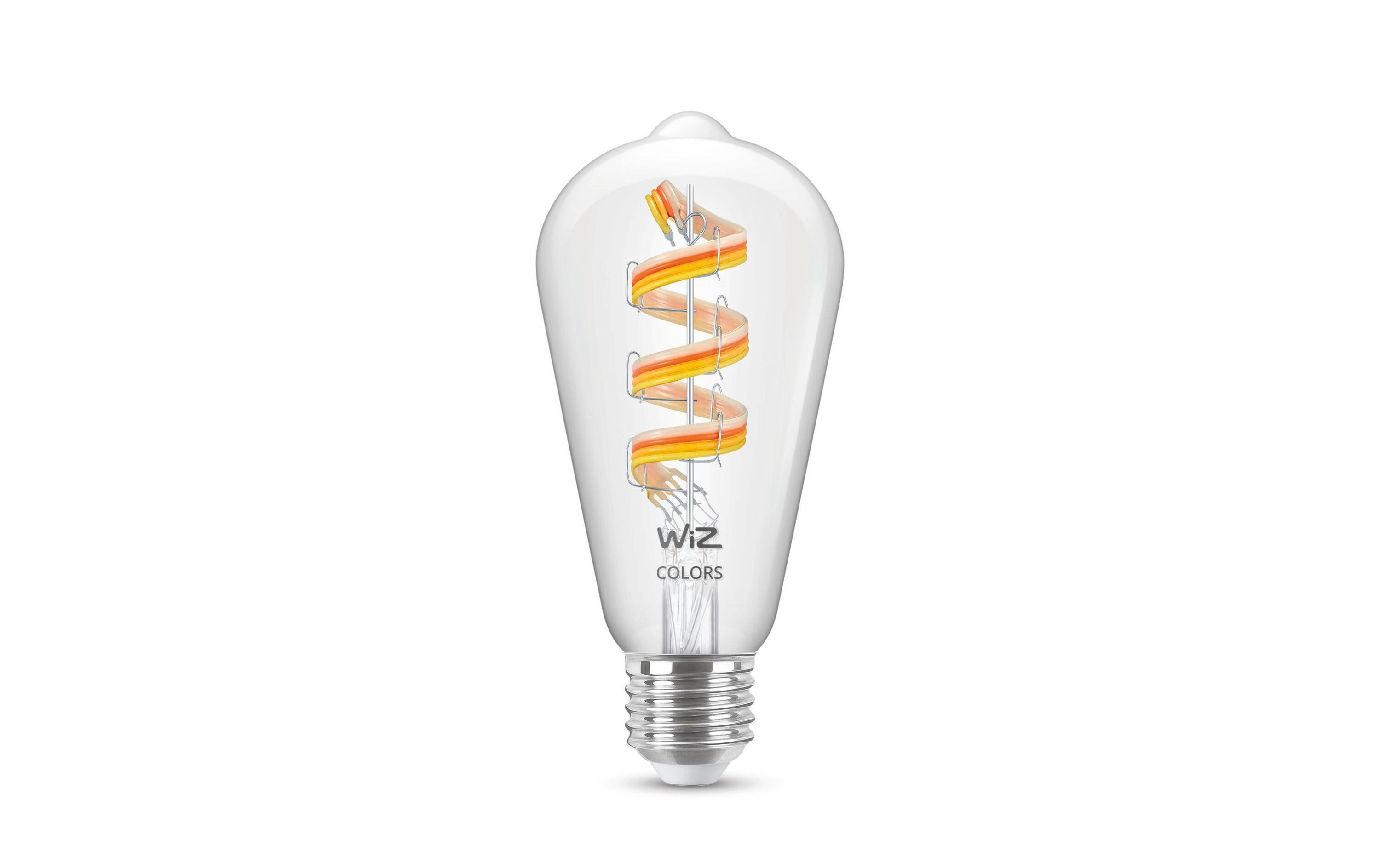 Leuchtmittel 6.3W (40W) E27 ST64 Tunable White & ColorSmartes Leuchtmittel, verbindbar über Matter, WLAN