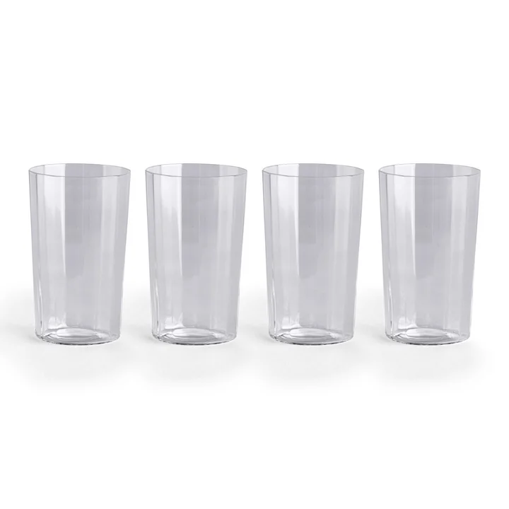 HAY - Angle Glas, medium, klar (4er-Set)