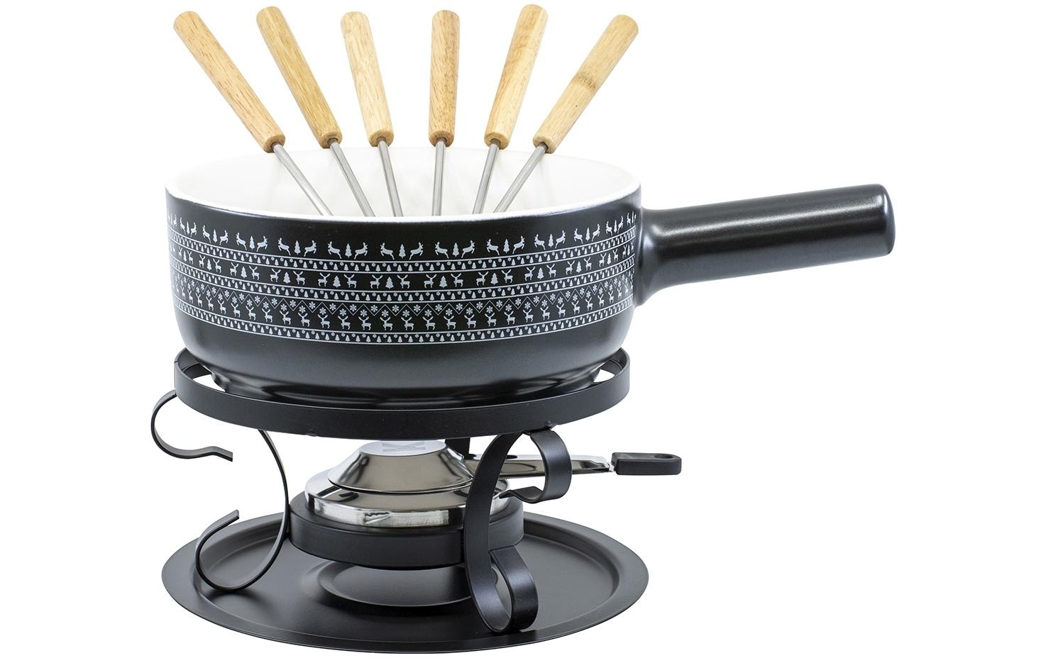 Kadastar Fondue »Nordic Deer« Holzart: Gummibaum, Herkunft: China