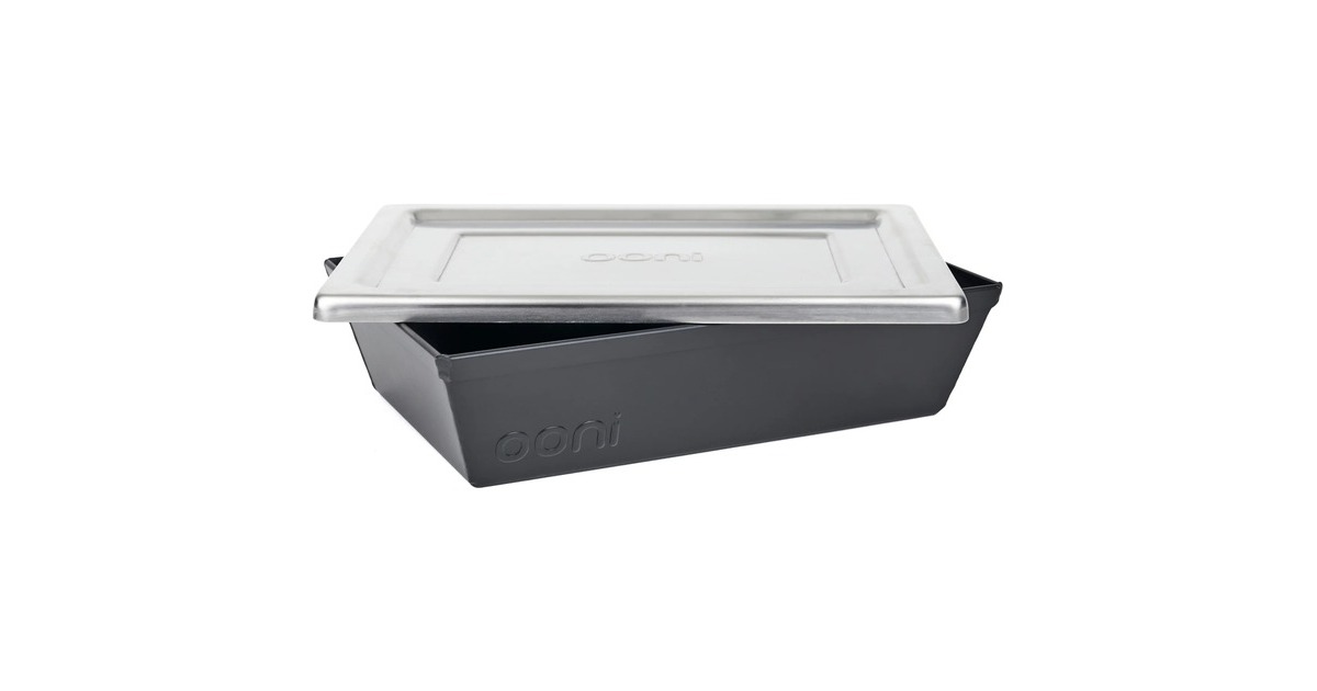 OoniDetroit Style Pizza Pan Small (24cm x 16cm) bakvorm  (Grijs/zilver, Incl. deksel)