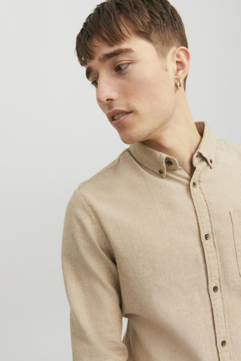 Jack & Jones camel heren overhemd