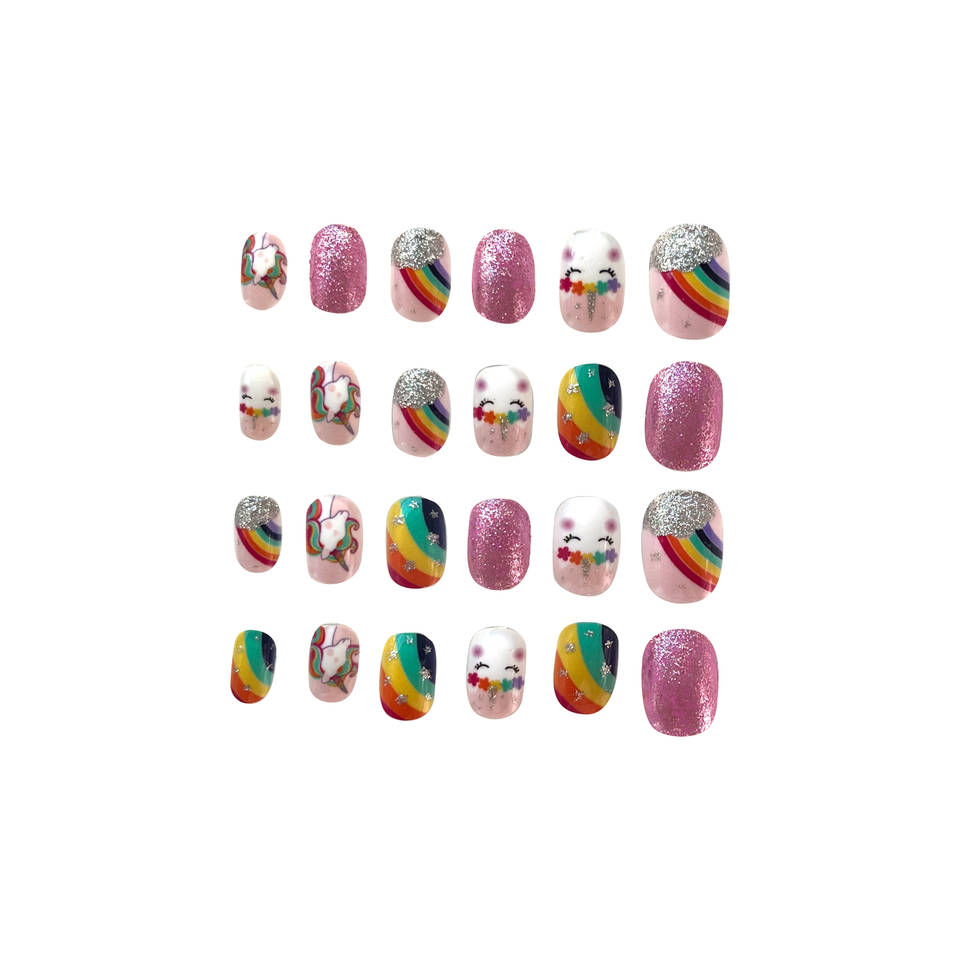Press-on nagelset 4 stijlen 48-delig