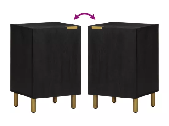 Armoire de salle de bain noir 38x33x58 cm bois d'ingénierie
