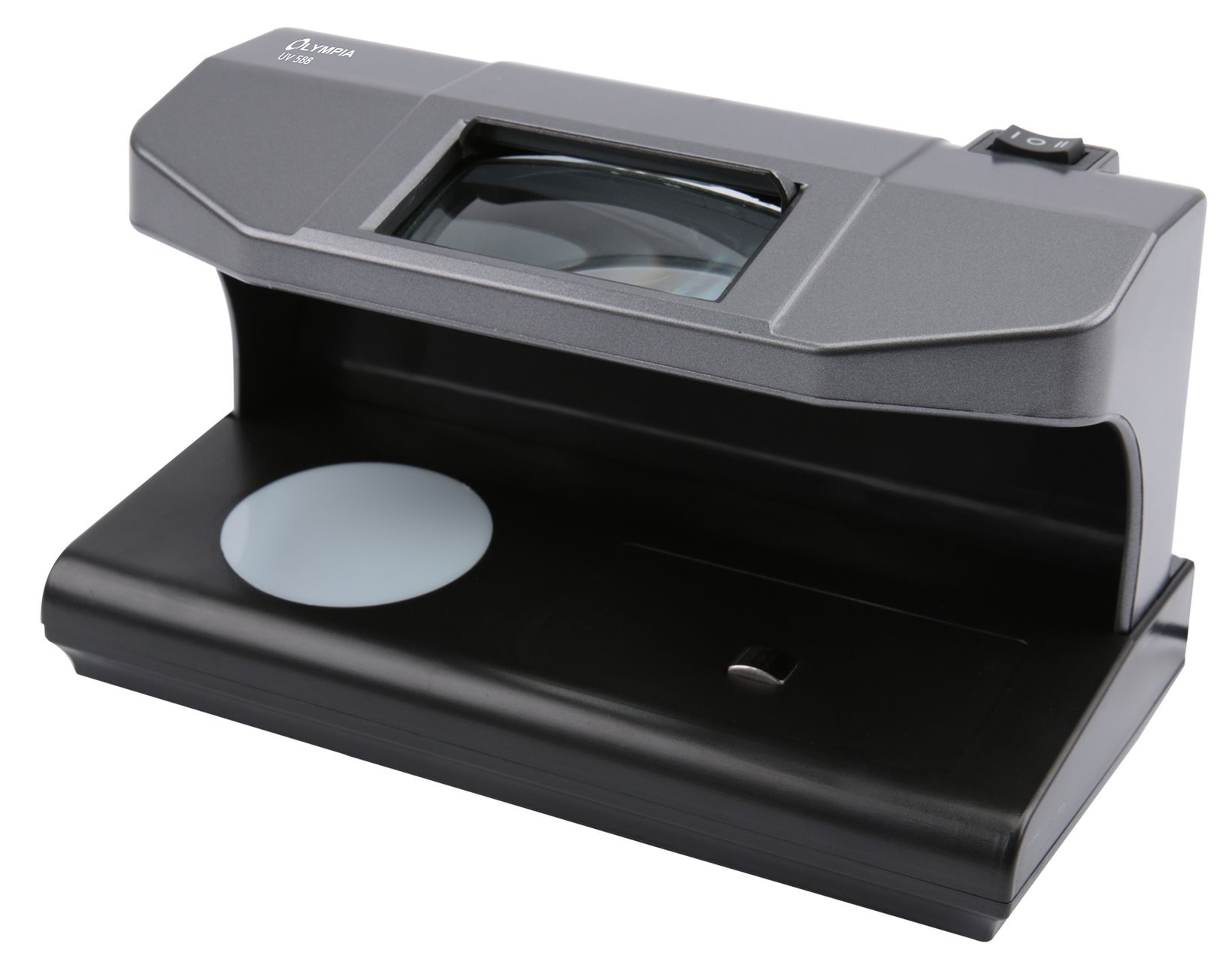 OLYMPIA UV 588 Geldscheinprüfgerät mit Magnetsensor und Wasserzeichentest 2x 3W UV LED