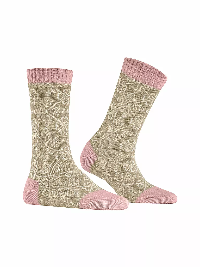BURLINGTON Damen Socken COTTAGE KNIT 36-41 country beige