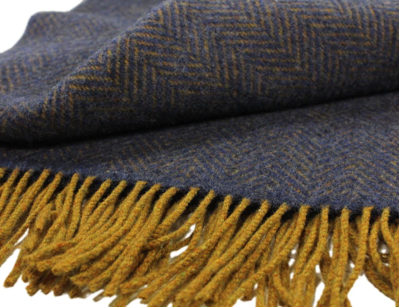 Biddy Murphy Irish Merino Wool Cashmere Throw Blanket - 54