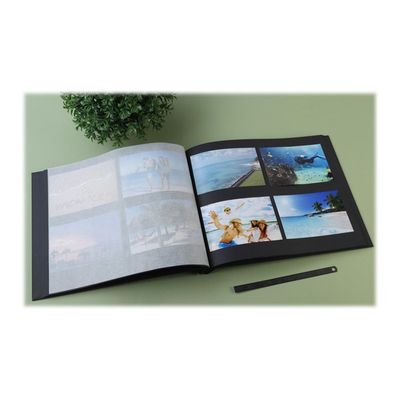 Exacompta Aramy - Album photos 37 x 29 cm - 40 pages - noir/or