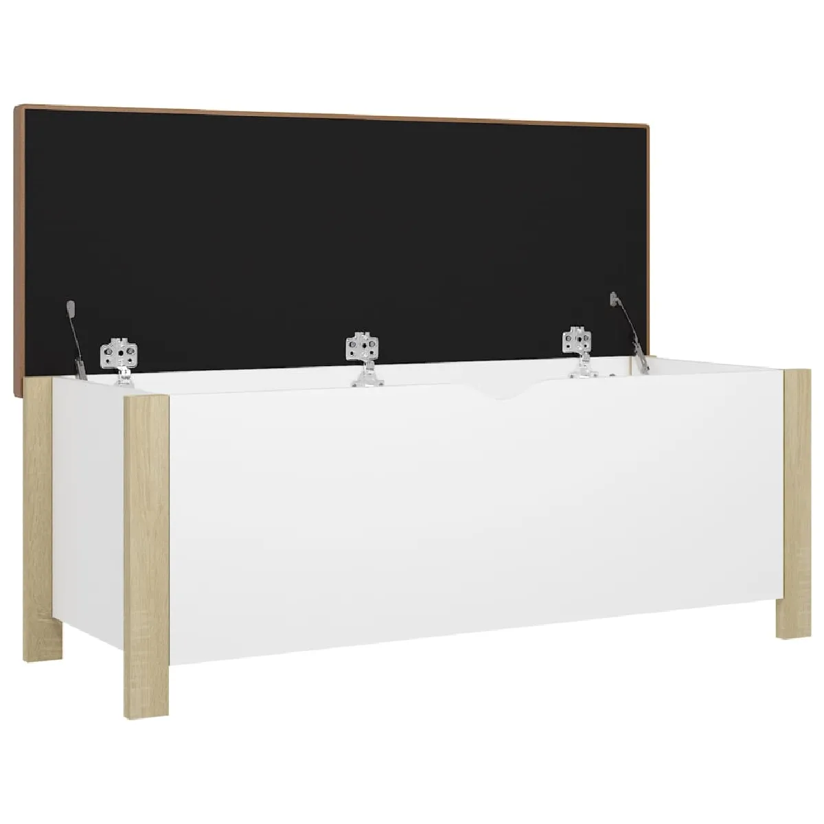 VidaXL Blanc/Chêne 105 cm