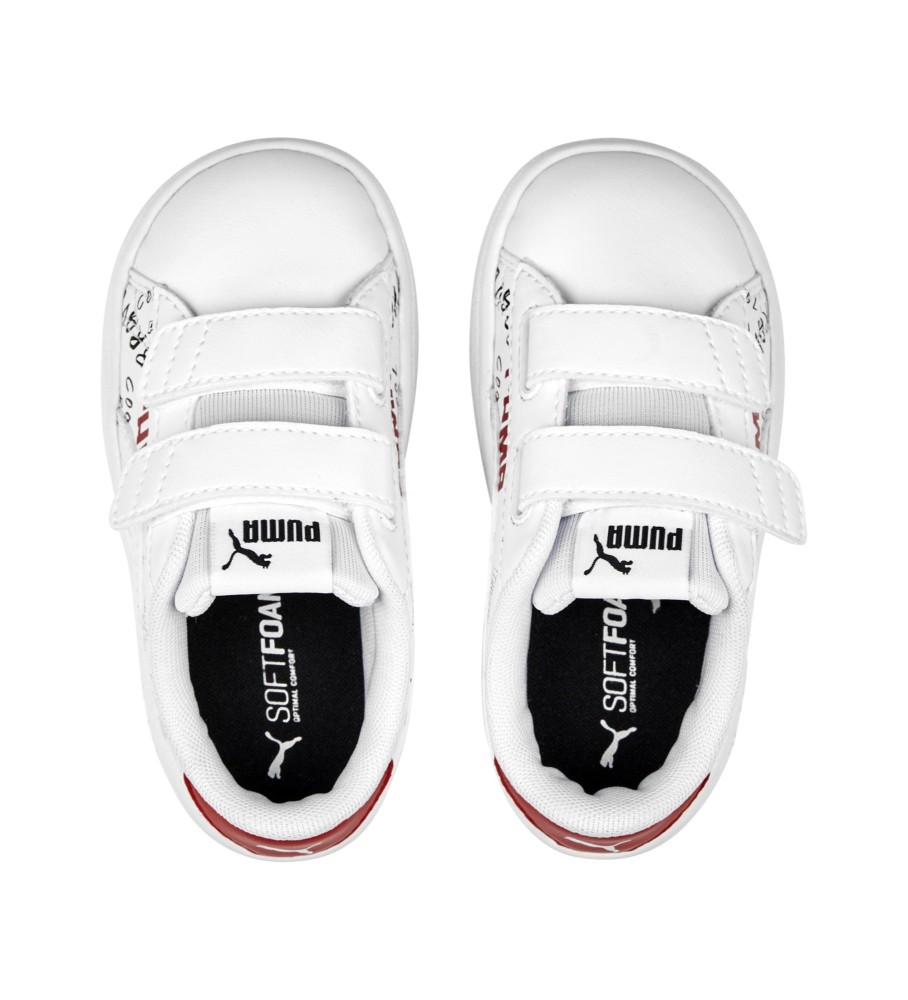 Tênis Puma Smash v2 Brand Love V Branco