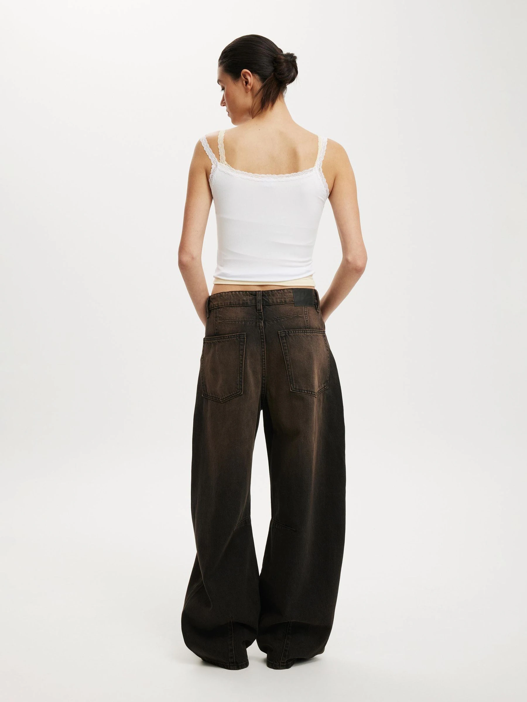 Zwart - Cotton On Barrel Jeans