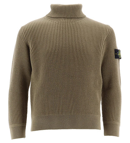 Stone Island Bluse m. Rollkragenpullover - Wolle - Sage