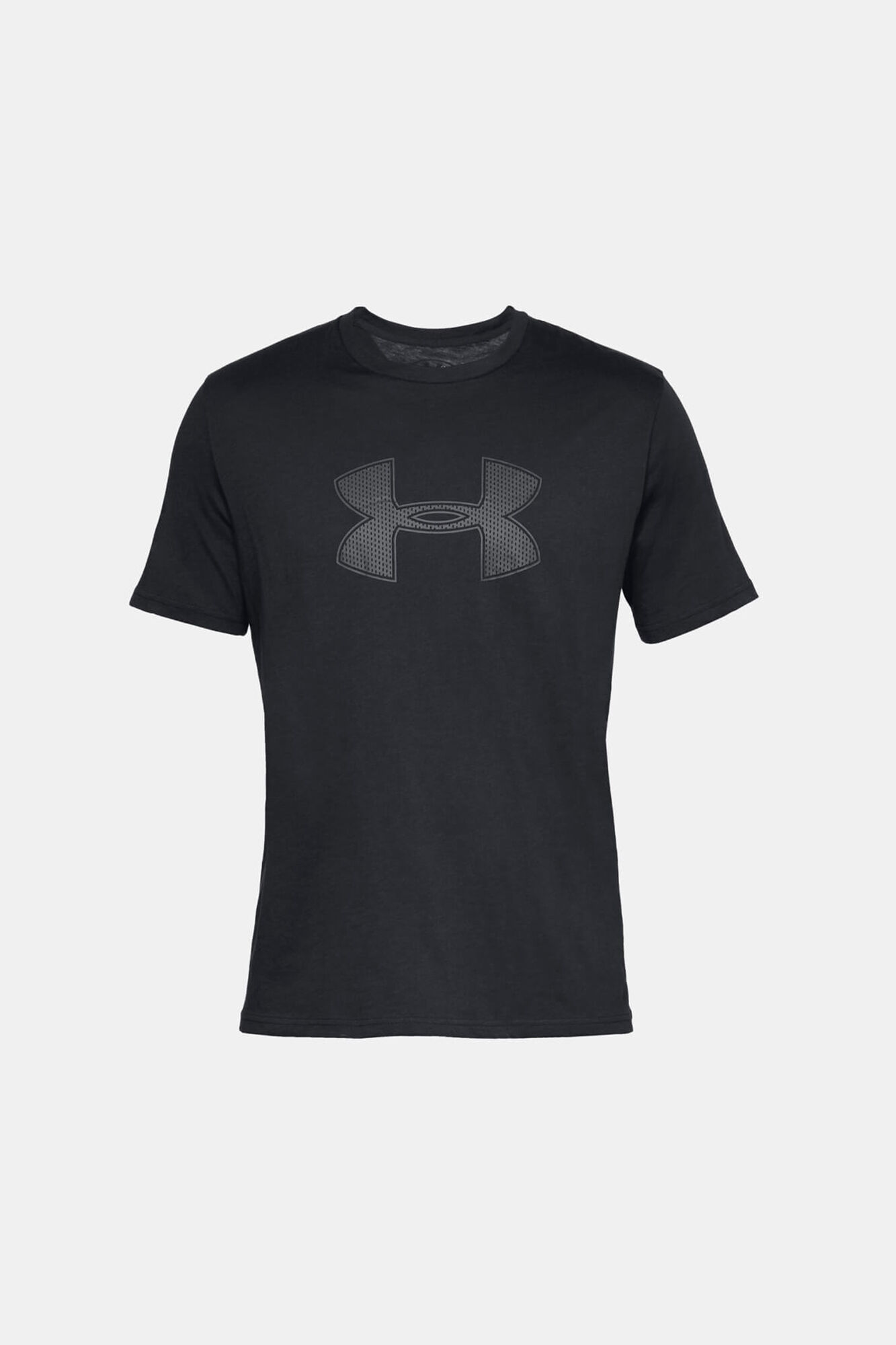 Camiseta de manga curta com logo grande - preta