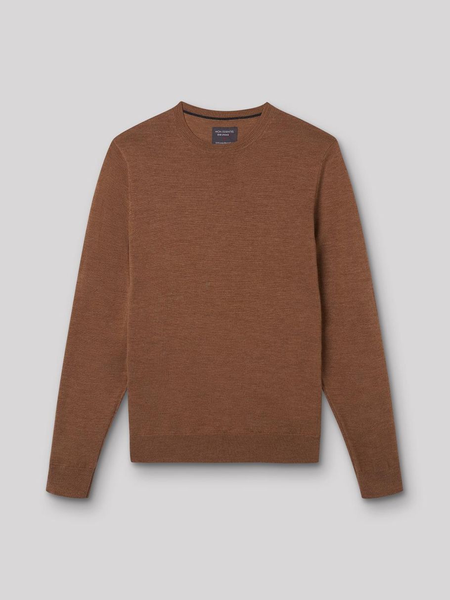 Pull col rond en laine mérinos