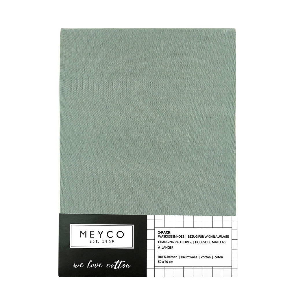 Mooie prijs en kleur .aankleedkussenhoes Basic jersey - set van 2 stone green