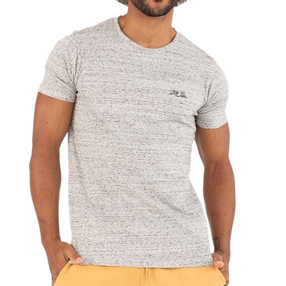 Von Dutch T-shirt Blanc Chiné Homme Von Dutch TRC