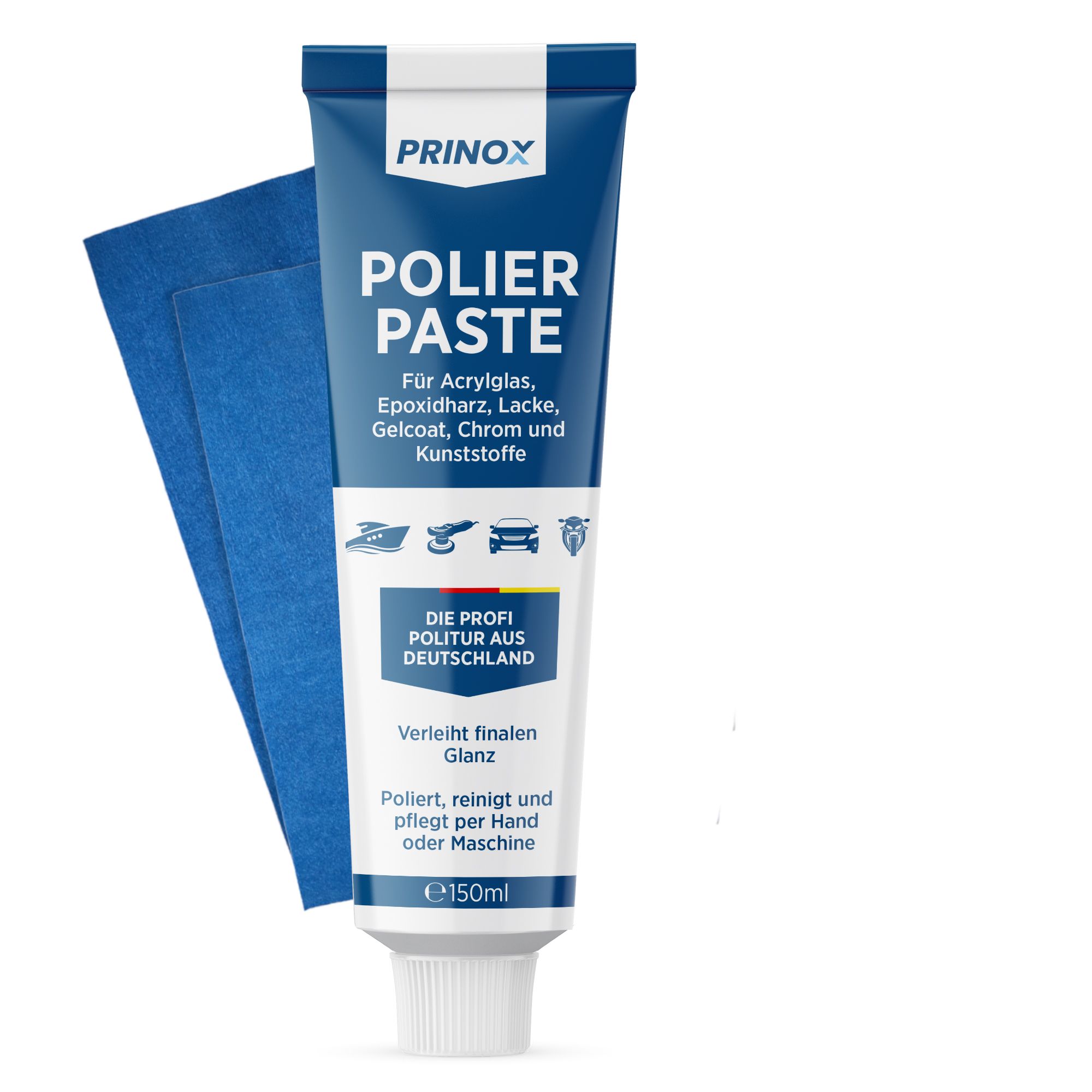 Prinox® Politur inkl. Profi Poliertuch