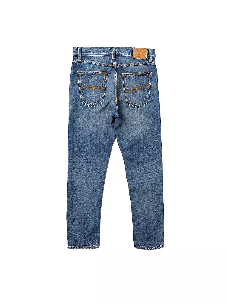NUDIE JEANS Denim Jeans Straight Fit STEADY EDDIE blau