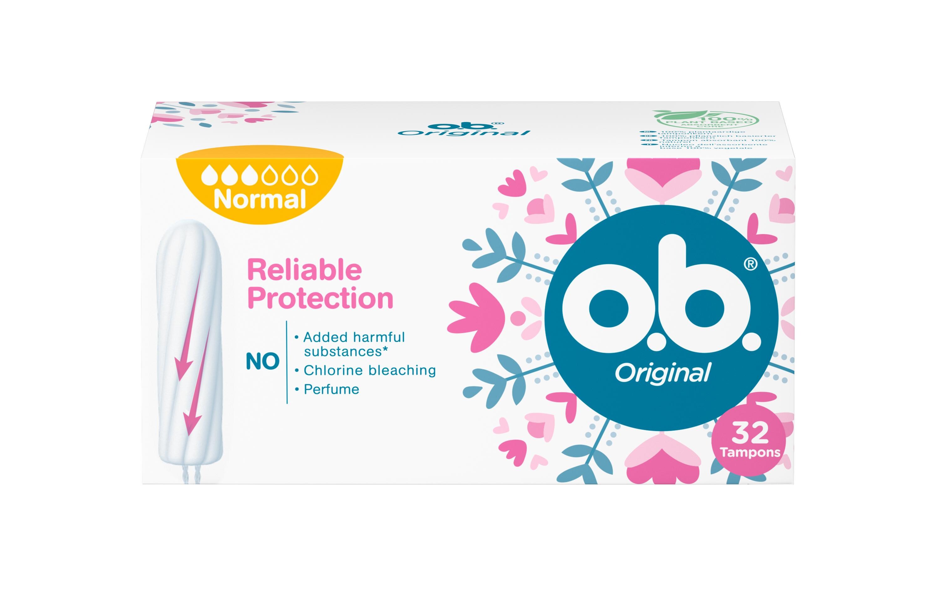 Tampons Original Normal 32 StückTampon für mittlere bis stärkere Tage