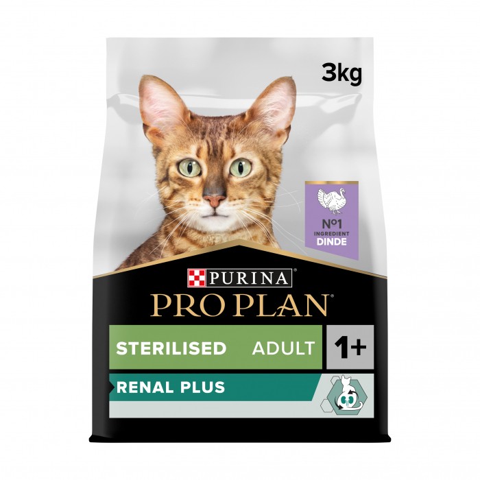 PRO PLAN Renal Plus Sterilised Adult à la Dinde - Croquettes pour chat