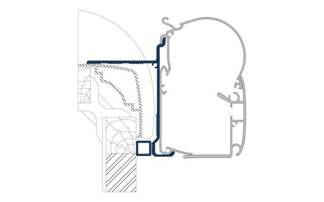 Dometic PW-ADAPT Adapter für Wandmarkisen PW 1100, PW 1500 & PW 3800