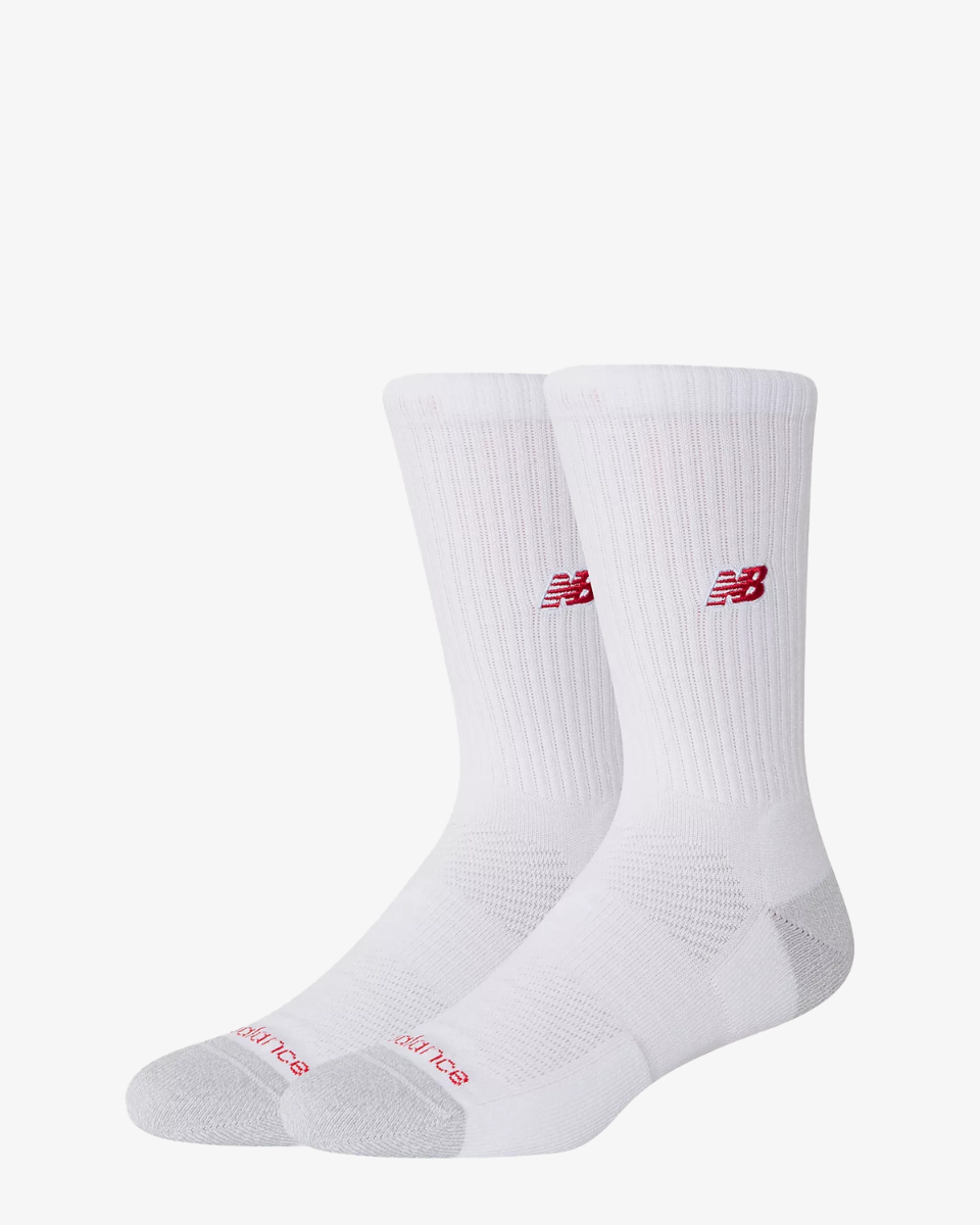 New Balance Active NB Premium Crew Socks 2 Pack Wit Sokken